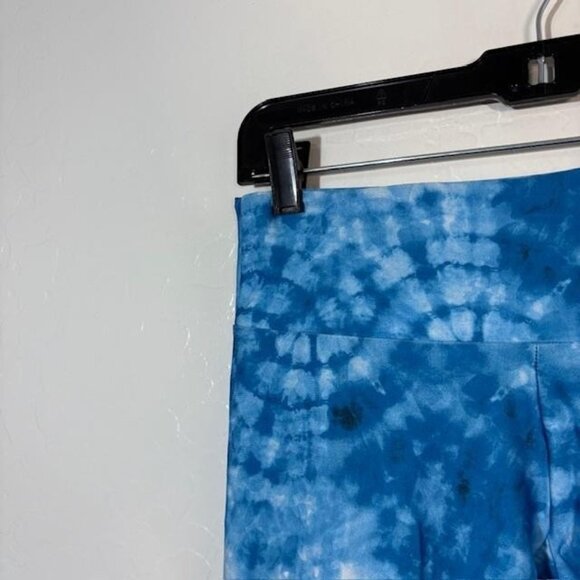 Onzie Flow Leggings Womens Small Medium Blue Tie Dye Yoga High Rise Stretch - Picture 2 of 8
